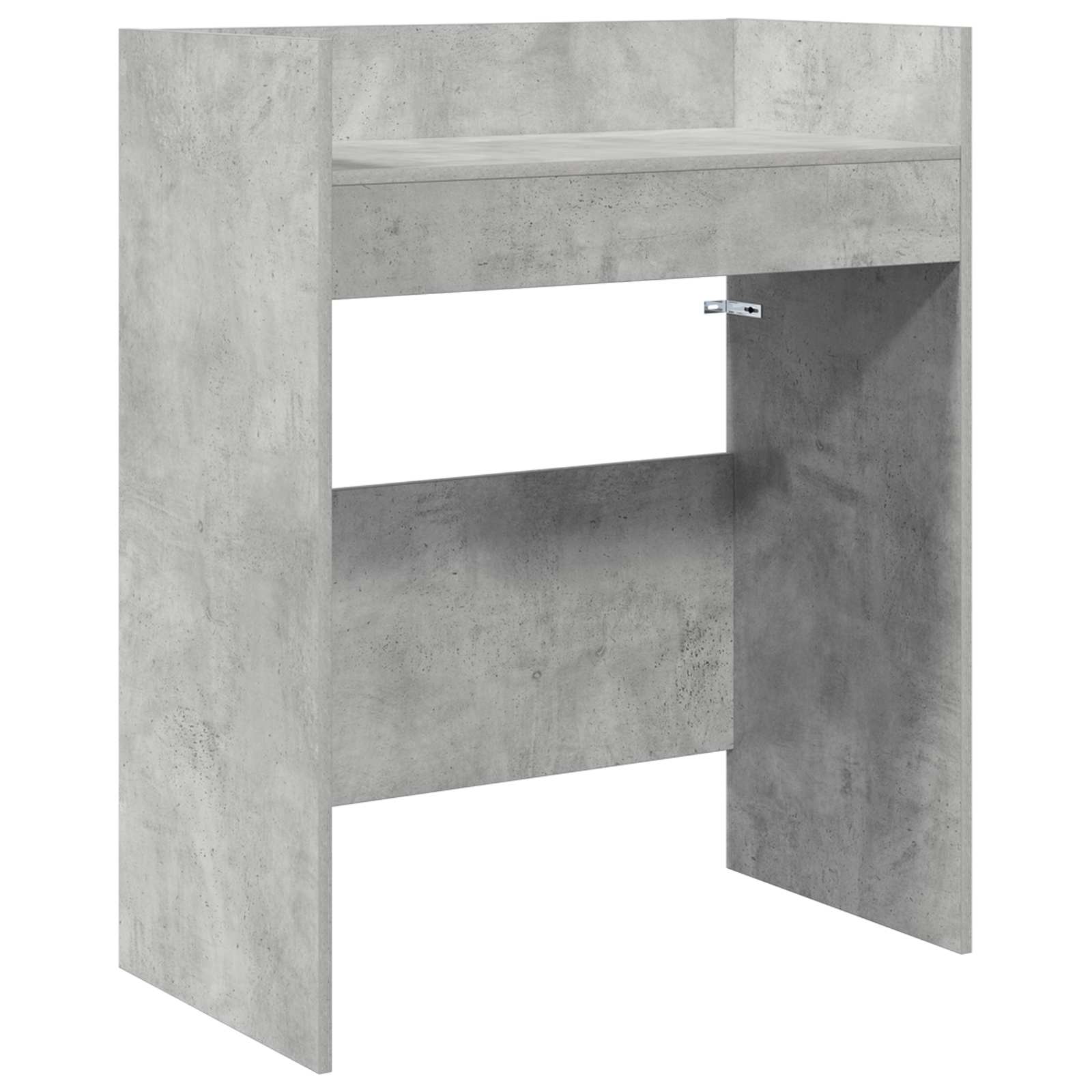 DJ-pöytä Betoninharmaa 62 x 45 x 102 cm Tekninen puu - Image 2