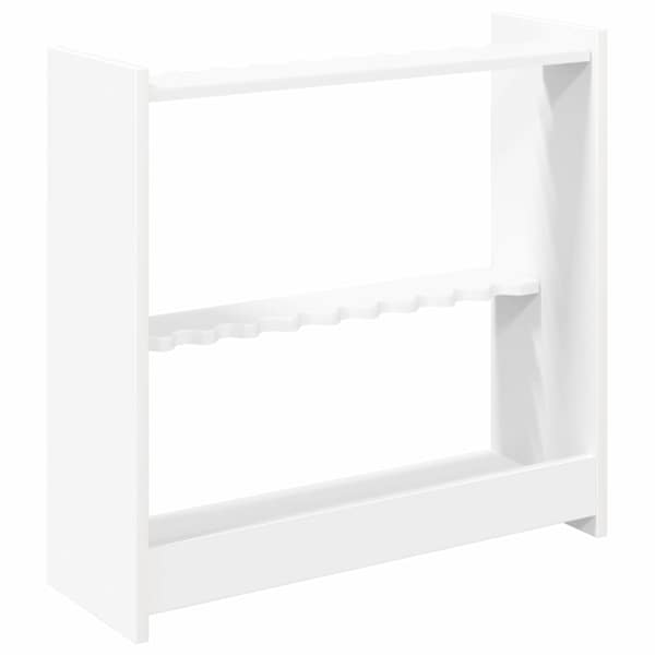 vidaXL Billiardi keppide hoidja Tehispuit 60 x 20 x 57 cm Valge