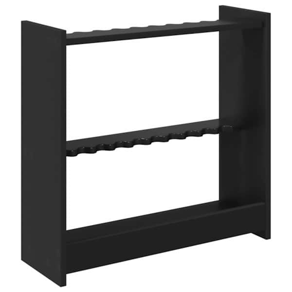 vidaXL Billiardi keppide hoidja Tehispuit 60 x 20 x 57 cm Must