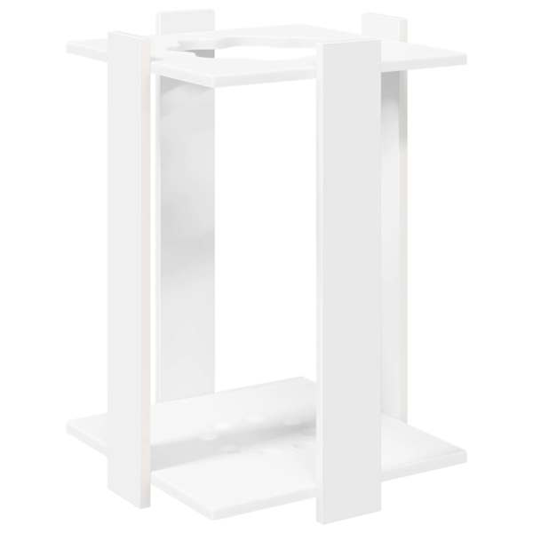 vidaXL Billiardi keppide hoidja Tehispuit 42 x 43 x 60 cm Valge