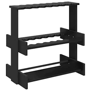 vidaXL Billiardi keppide hoidja Tehispuit 60 x 35 x 60 cm Must