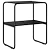 vidaXL Konsoollaud Must tamm 60 x 42,5 x 70 cm Tehispuit