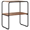 vidaXL Konsoollaud Vana puit 60 x 42,5 x 70 cm Tehispuit