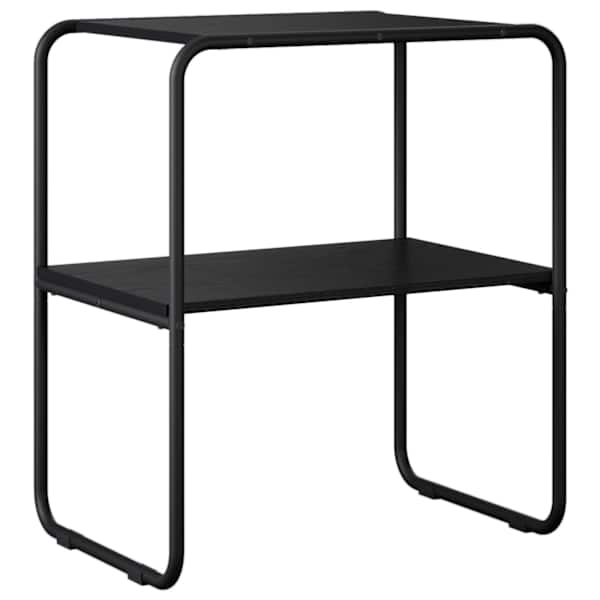vidaXL Konsoollaud Must tamm 80 x 42,5 x 70 cm Tehispuit