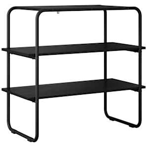 vidaXL Konsoollaud Must tamm 60 x 41 x 75 cm Tehispuit