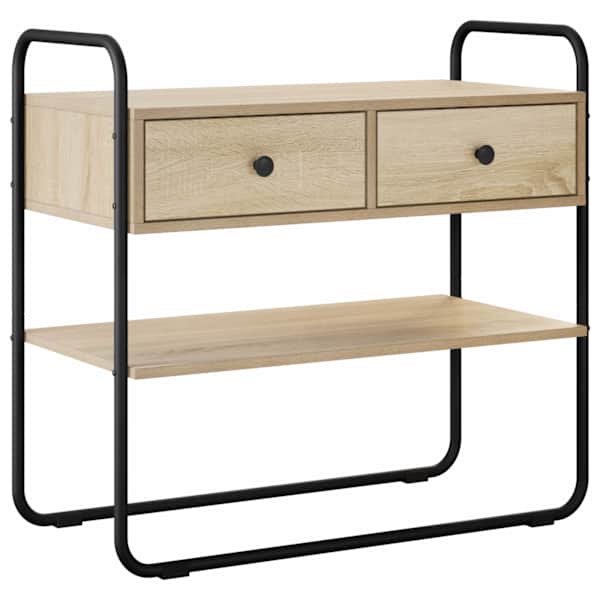 vidaXL Konsoollaud Sonoma tamm 80 x 40 x 75 cm Tehispuit