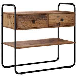 vidaXL Konsoollaud Vana puit 80 x 40 x 75 cm Tehispuit