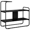 vidaXL Konsoollaud Must tamm 80 x 35 x 75 cm Tehispuit