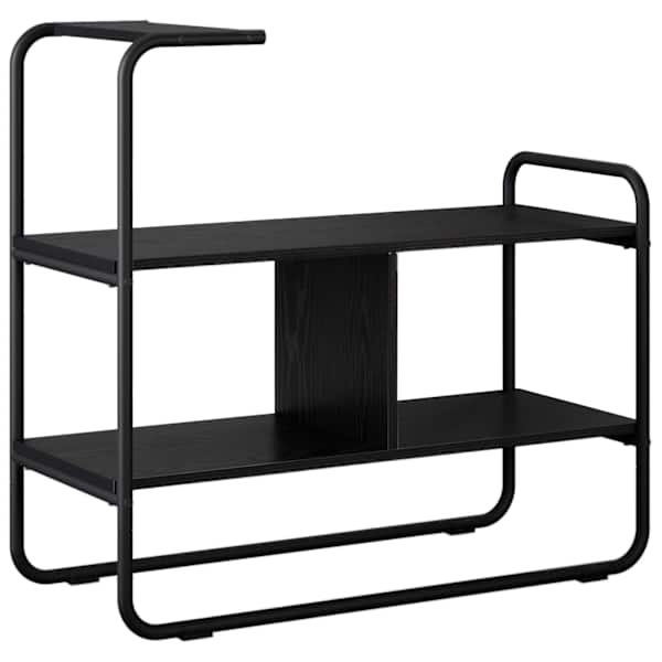vidaXL Konsoollaud Must tamm 80 x 35 x 75 cm Tehispuit