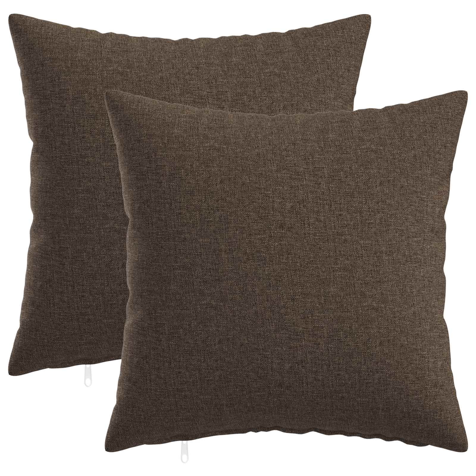 Kussensloop 2 st HEERLEN Taupe 30 x 30 cm Stof image 1