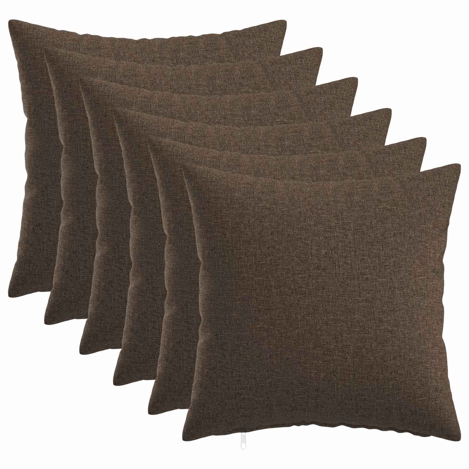 vidaXL Povlak na polštář 6 ks HEERLEN Taupe 30 x 30 cm Textil