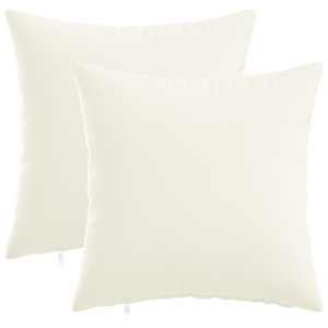 vidaXL Diivanipadi 2 tk HEERLEN Valge 30 x 30 cm kangas
