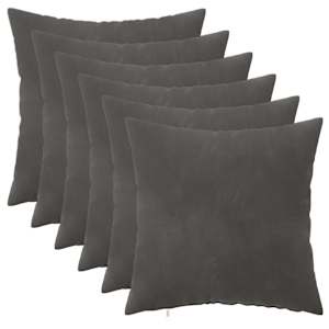 vidaXL Diivanipadi 6 tk HEERLEN Tumehall 30 x 30 cm Samet