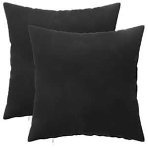 vidaXL Diivanipadi 2 pcs HEERLEN Must 30 x 30 cm Samet