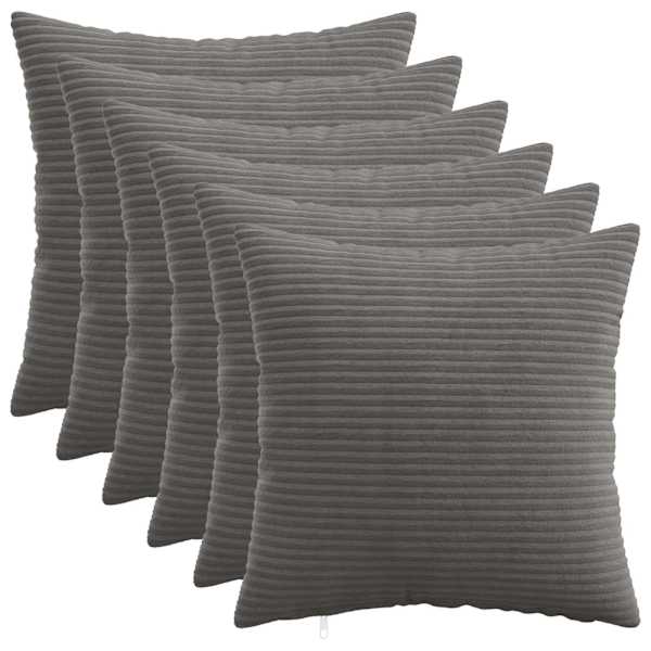 vidaXL Diivanipadi 6 pcs HEERLEN Tumehall 30 x 30 cm manchester