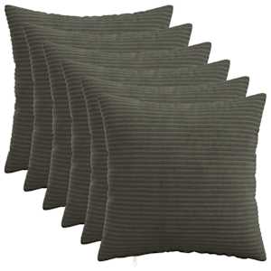 vidaXL Diivanipadi 6 pcs HEERLEN Antratsiit 30 x 30 cm manchester