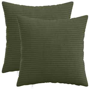 vidaXL Diivanipadi 2 pcs HEERLEN Roheline 30 x 30 cm manchester