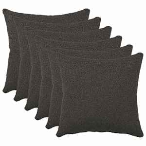 vidaXL Diivanipadi 6 pcs HEERLEN Tumehall 30 x 30 cm Boucl&eacute;