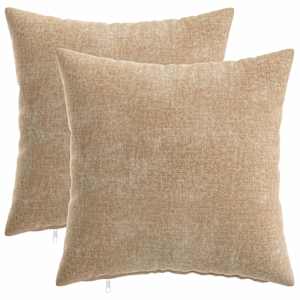 vidaXL Diivanipadi 2 tk HEERLEN Pruunikashall 30 x 30 cm &Scaron;en&uuml;&uuml;lfabric