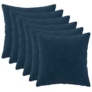 vidaXL Diivanipadi 6 tk HEERLEN Sinine 30 x 30 cm Mikrofliis