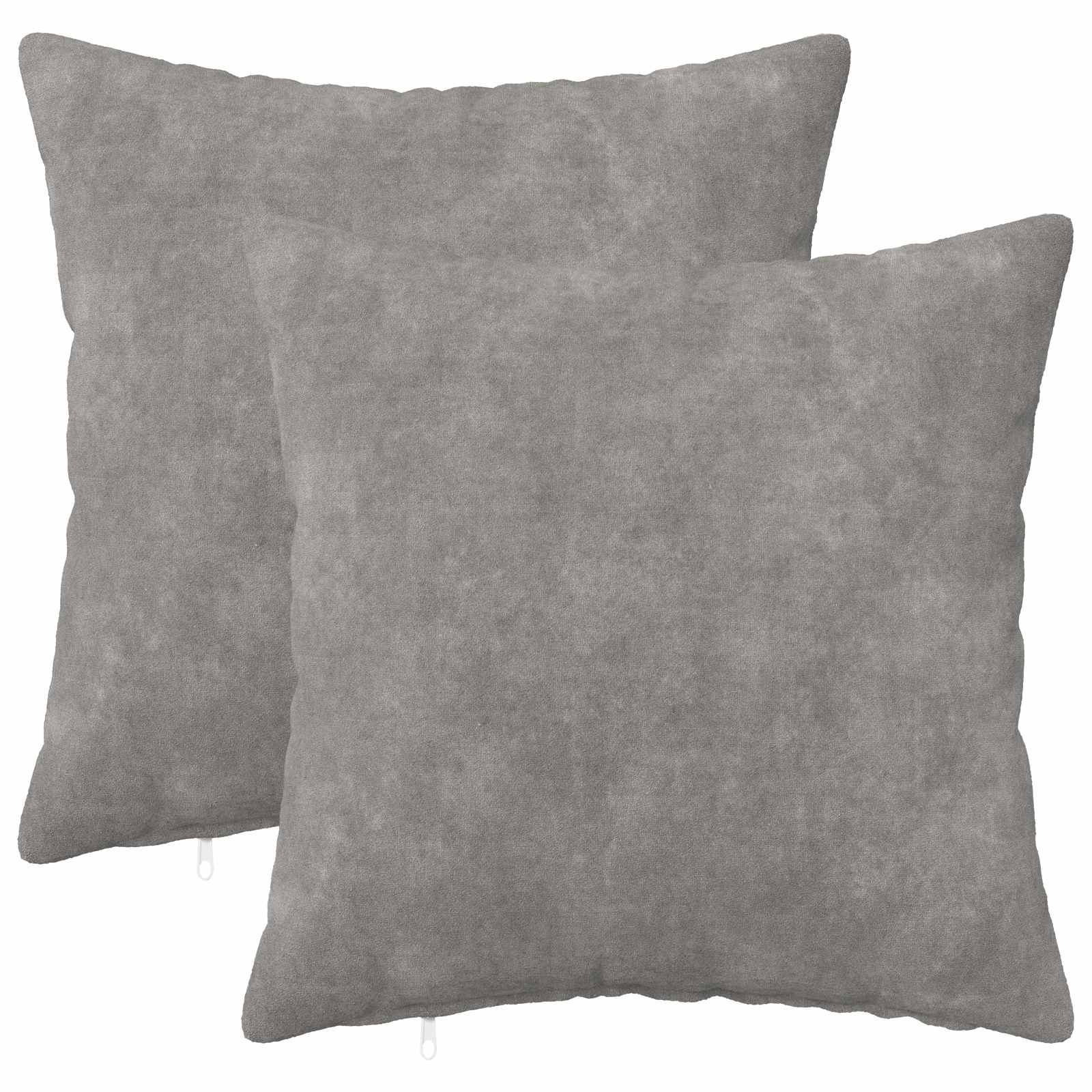 vidaXL Povlak na polštář 2 pcs HEERLEN Světle šedá 30 x 30 cm
