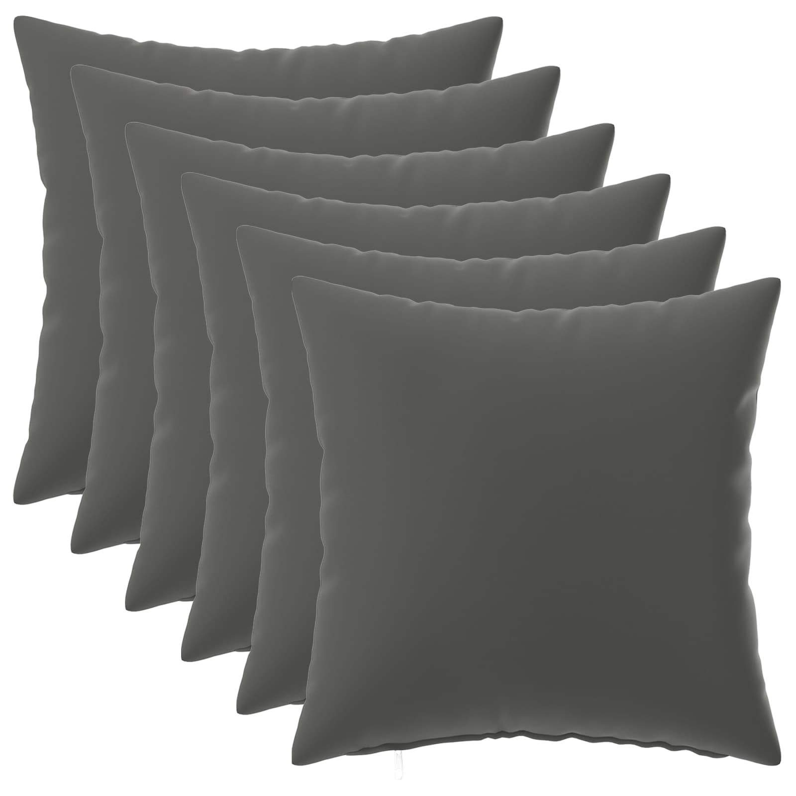 Kussensloop 6 pcs HEERLEN Antraciet 30 x 30 cm Polyester image 1