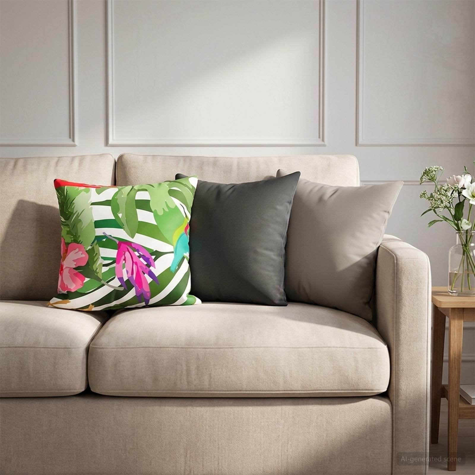 vidaXL Калъфка за възглавница 6 pcs HEERLEN Черно 35 x 35 cm Полиестер