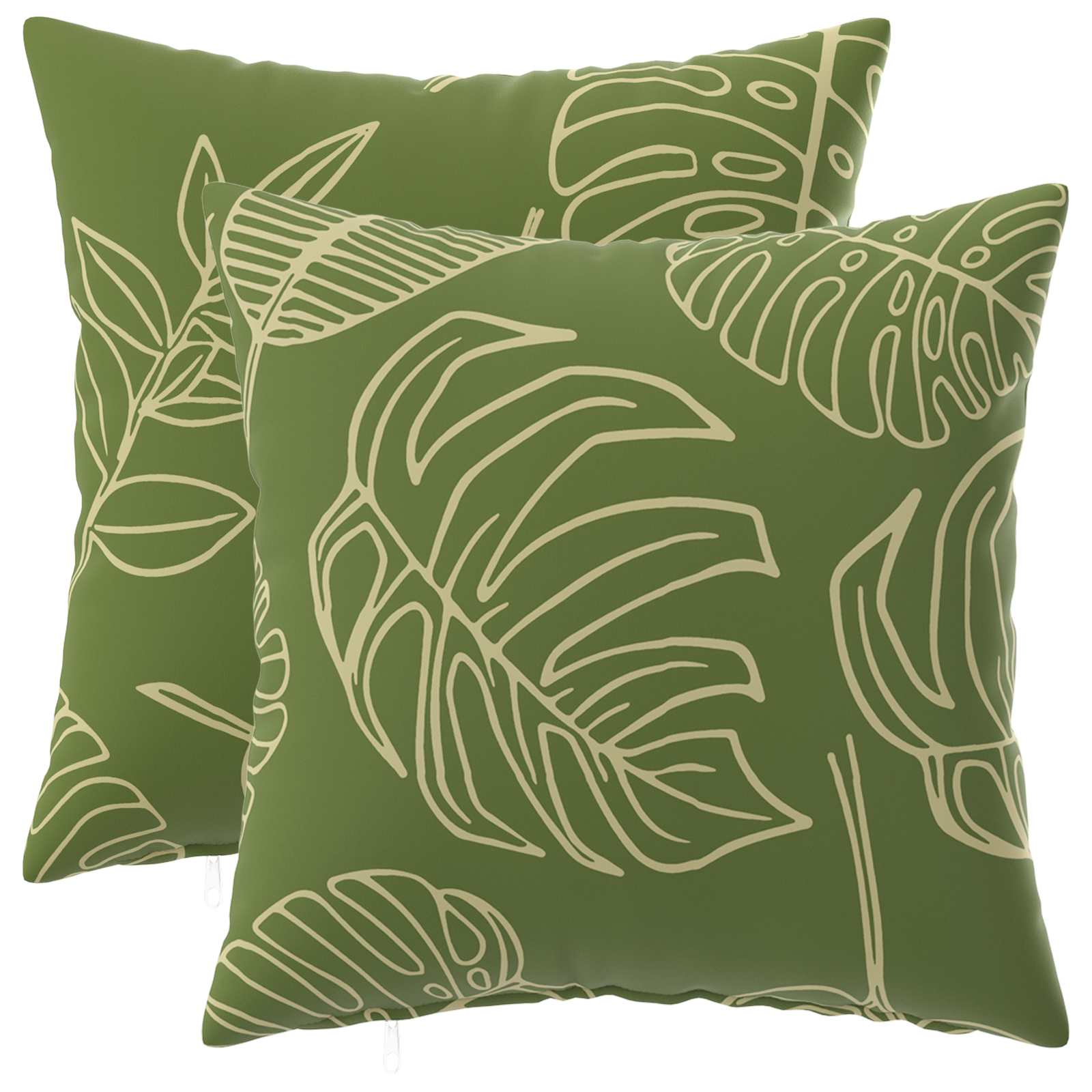 Kussensloop 2 pcs HEERLEN Bladontwerp 30 x 30 cm Polyester image 1