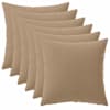 vidaXL Diivanipadi 6 tk HEERLEN Pruunikashall 30 x 30 cm Pol&uuml;ester
