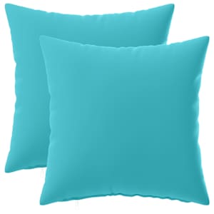 vidaXL Diivanipadi 2 pcs HEERLEN T&uuml;rkiis 30 x 30 cm Pol&uuml;ester