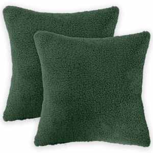 vidaXL Diivanipadi 2 pcs HEERLEN Tumeroheline 30 x 30 cm Boucl&eacute;