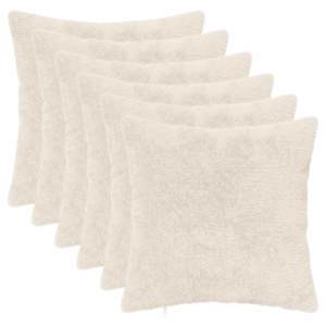 vidaXL Diivanipadi 6 tk HEERLEN Valge 30 x 30 cm Vale k&uuml;&uuml;liku