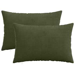 vidaXL Diivanipadi 2 pcs HEERLEN Roheline 30 x 50 cm manchester