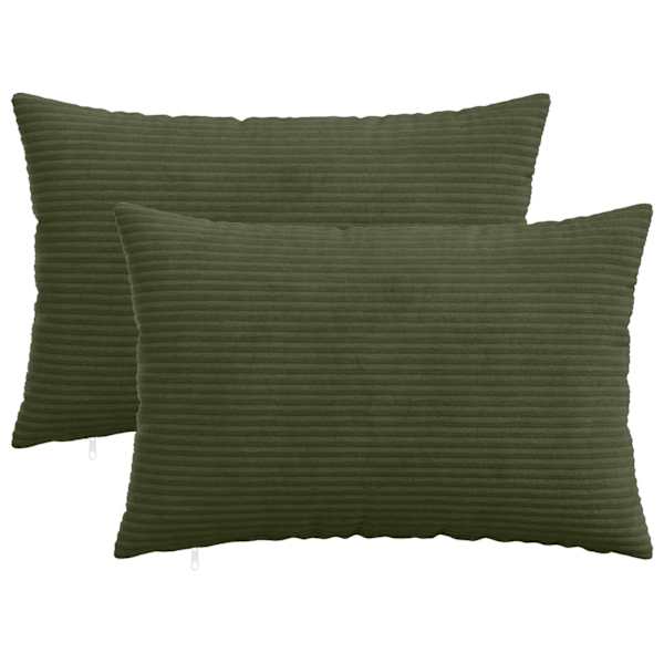 vidaXL Diivanipadi 2 pcs HEERLEN Roheline 30 x 50 cm manchester