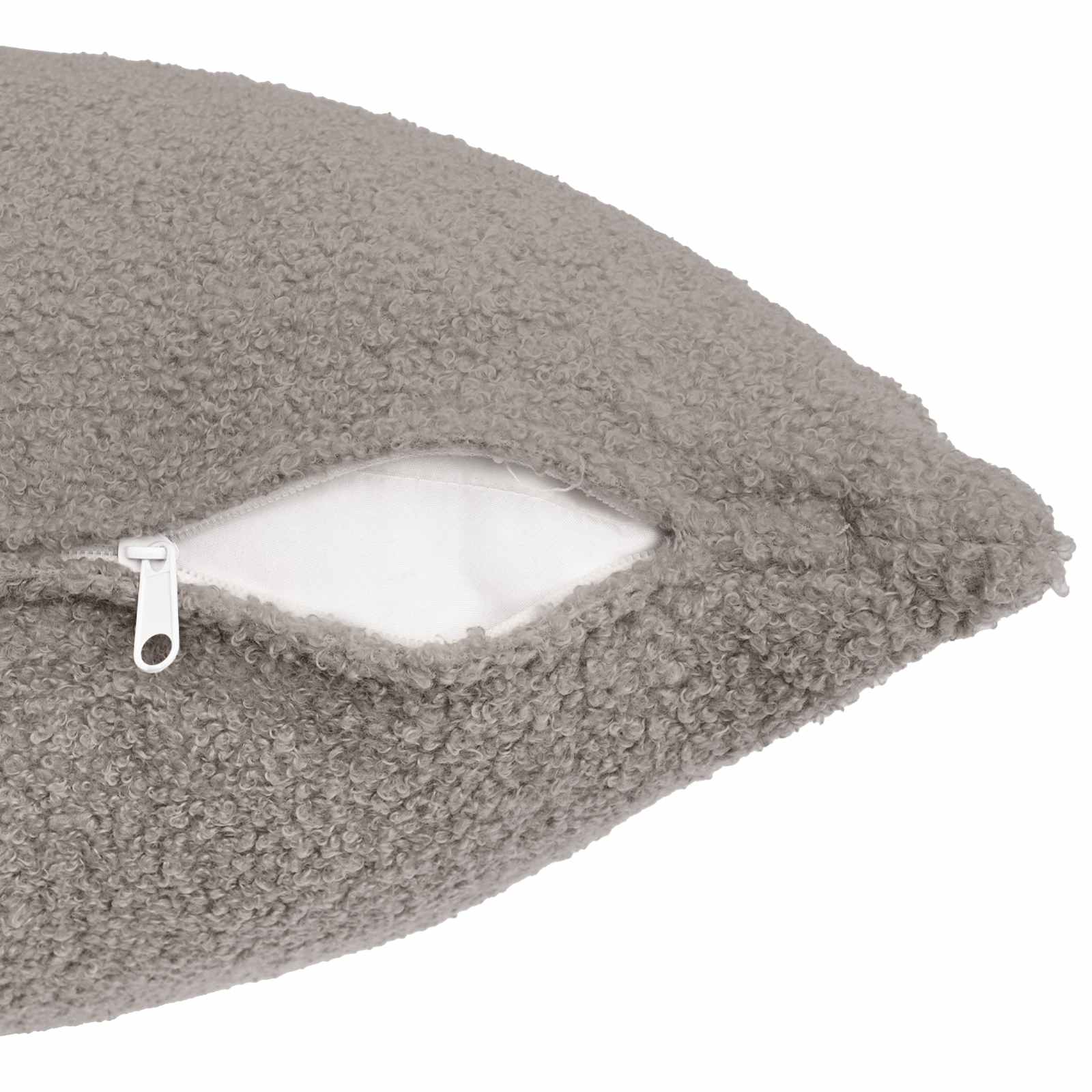 Kussensloop 6 pcs HEERLEN Lichtgrijs 30 x 50 cm Bouclé image 5