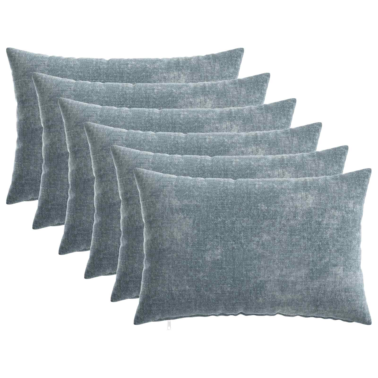 vidaXL Husă pentru pernă 6 pcs HEERLEN Albastru deschis 30 x 50 cm