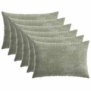 vidaXL Diivanipadi 6 tk HEERLEN Roheline 30 x 50 cm &Scaron;en&uuml;&uuml;lfabric