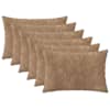 vidaXL Diivanipadi 6 pcs HEERLEN Pruunikashall 30 x 50 cm Mikrofliis
