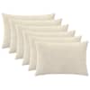 vidaXL Diivanipadi 6 pcs HEERLEN Kreemjas 30 x 50 cm Mikrofliis