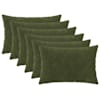 vidaXL Diivanipadi 6 pcs HEERLEN Roheline 30 x 50 cm Mikrofliis
