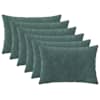 vidaXL Diivanipadi 6 pcs HEERLEN Merisinine 30 x 50 cm Mikrofliis