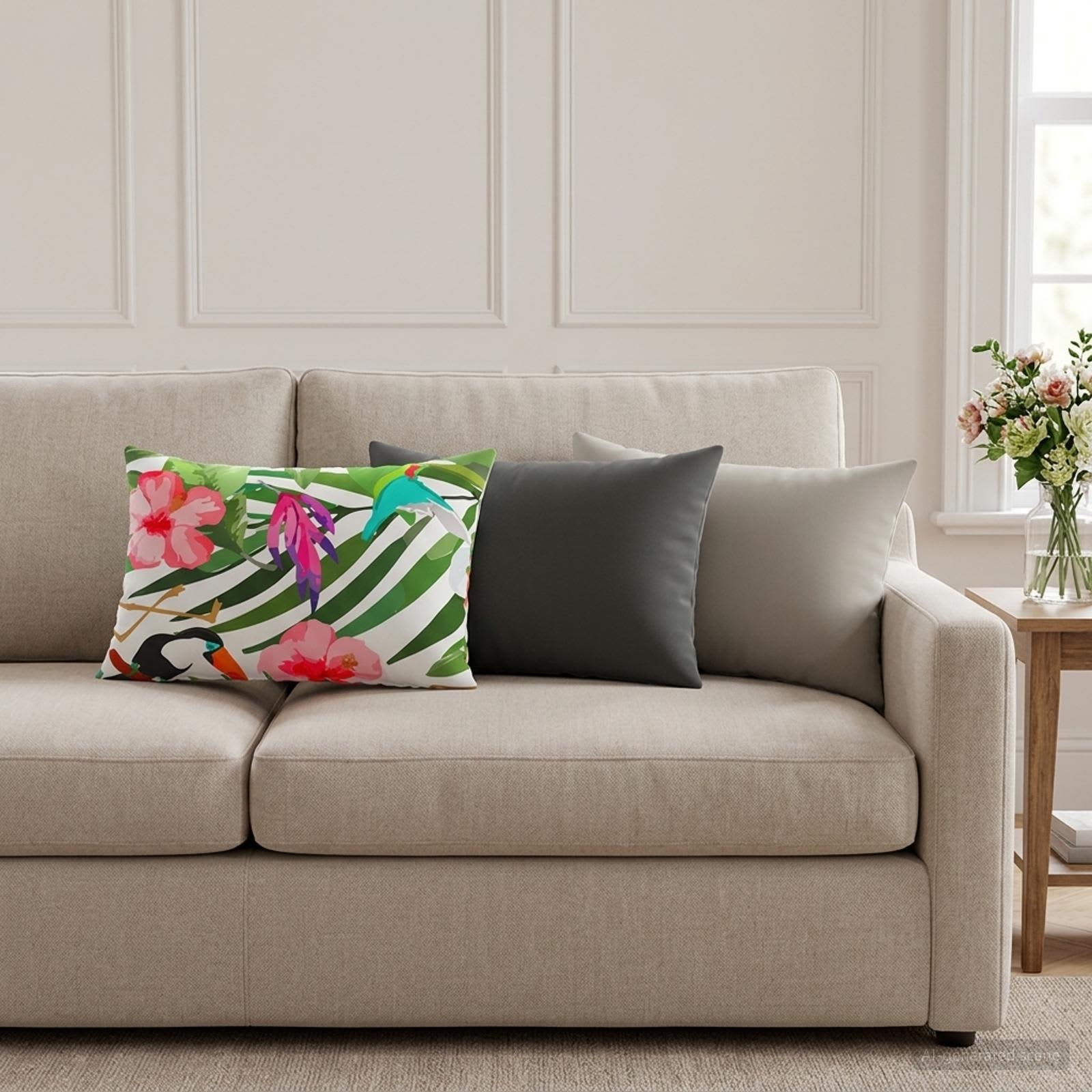 vidaXL Калъфка за възглавница 2 pcs HEERLEN Черно 40 x 60 cm Полиестер