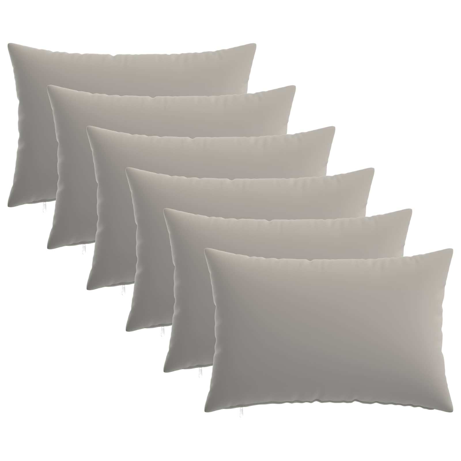 Kussensloop 6 pcs HEERLEN Grijs 30 x 50 cm Polyester image 1