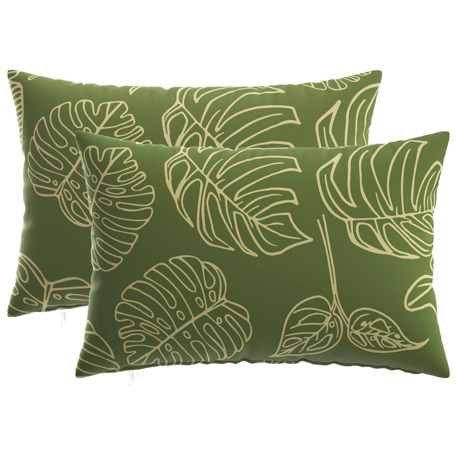 Kussensloop 2 pcs HEERLEN Bladontwerp 30 x 50 cm Polyester image 1
