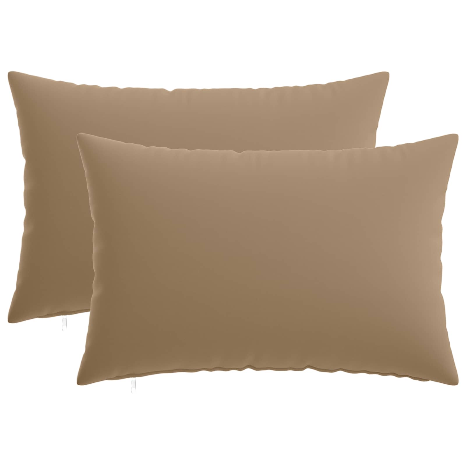 Kussensloop 2 st HEERLEN Taupe 30 x 50 cm Polyester image 1