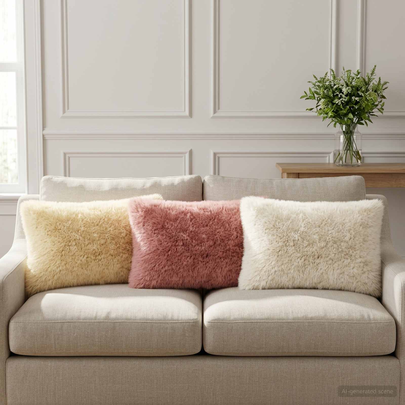 Kussensloop 6 pcs HEERLEN Roze 30 x 50 cm PV Fleece image 1