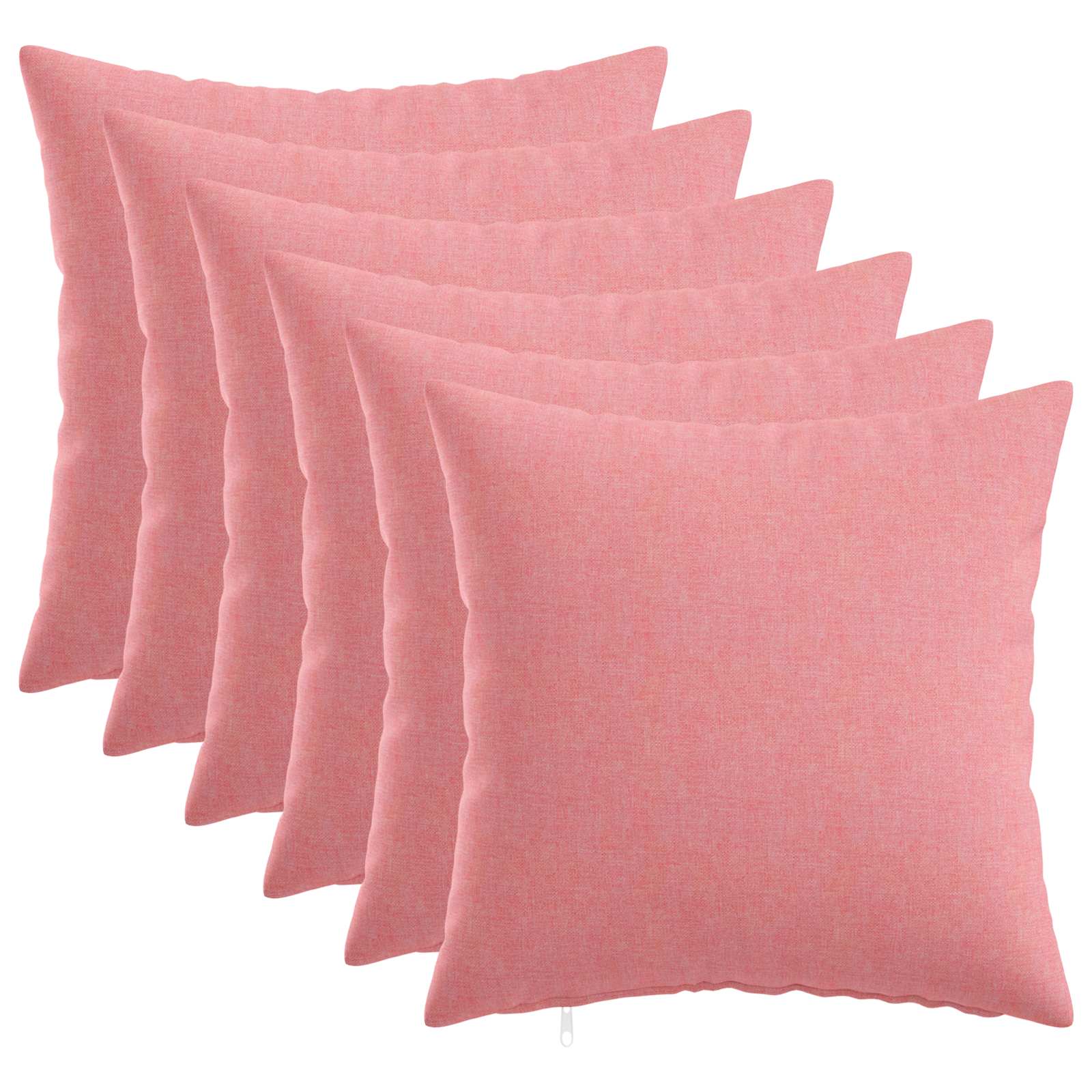 Kussensloop 6 st HEERLEN Roze 35 x 35 cm Stof image 1