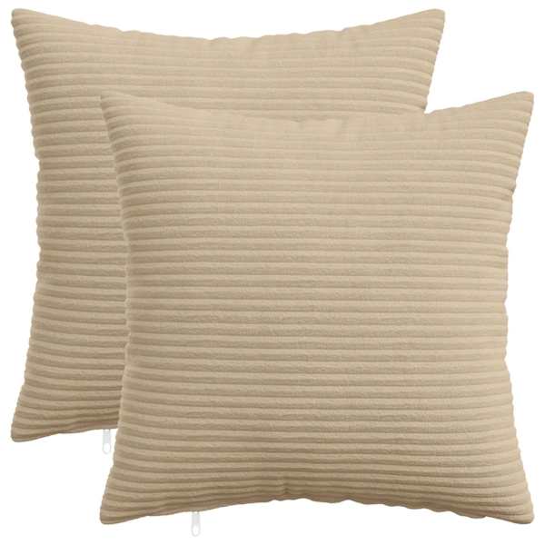 vidaXL Diivanipadi 2 pcs HEERLEN Pruunikashall 35 x 35 cm manchester