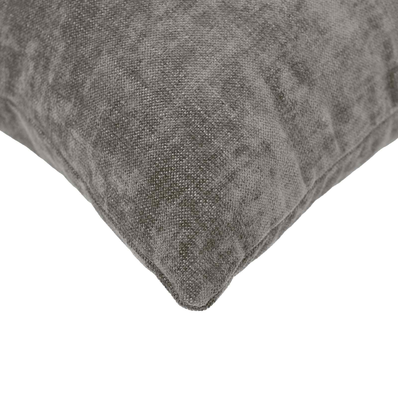 Kussensloop 2 st HEERLEN Donkergrijs 35 x 35 cm Chenille Stof image 4