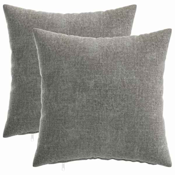 vidaXL Diivanipadi 2 tk HEERLEN Tumehall 35 x 35 cm &Scaron;en&uuml;&uuml;lfabric
